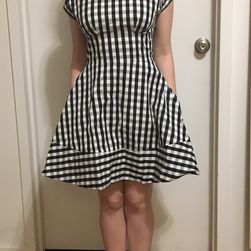 Kate Spade ♠️ Fiorella Gingham SZ 2 Dress. NWT